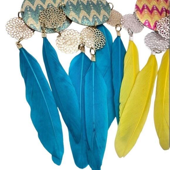 Women’s Fashion Feather Drop Earrings - Picture 5 of 6